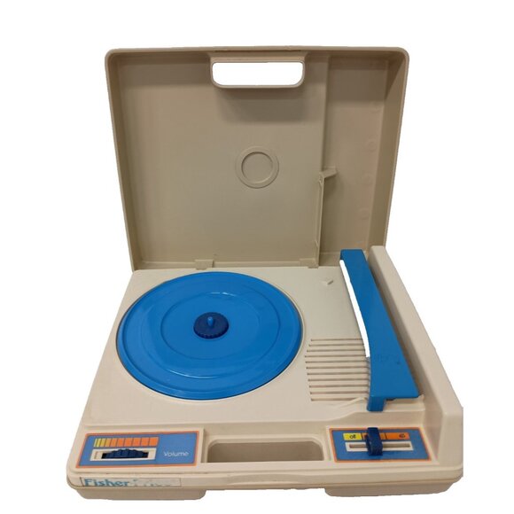 Vintage 1978 Fisher Price Kids Music Turntable Blue Record Player Model 825 - Picture 1 of 9